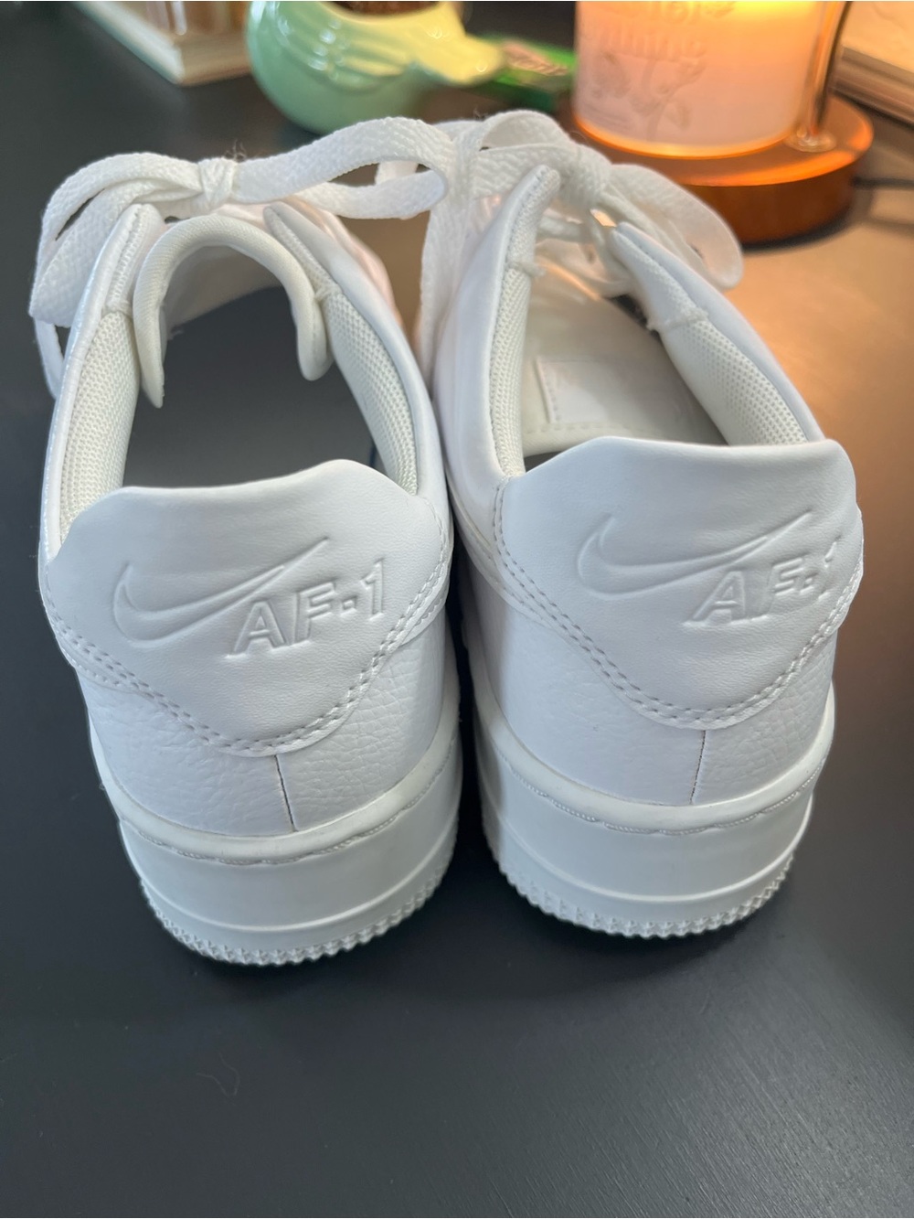Nike women  White AF-1 Low Top Sneakers